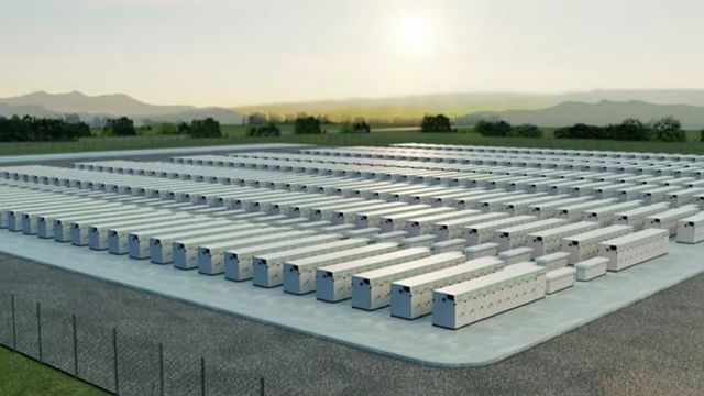 Artist's impression of the enormous Xlinks battery array
