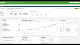 Fidelity Large Cap Value Index Fund performance screenshot