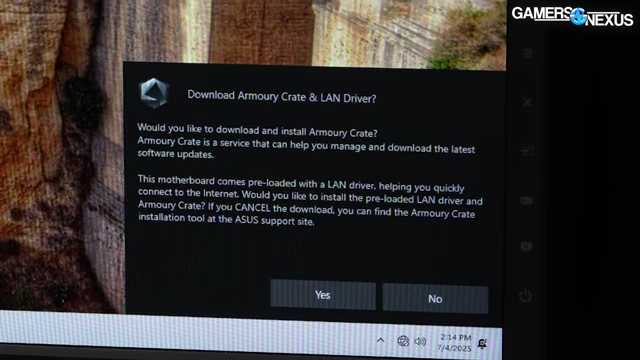 华硕Armoury Crate下载安装弹窗