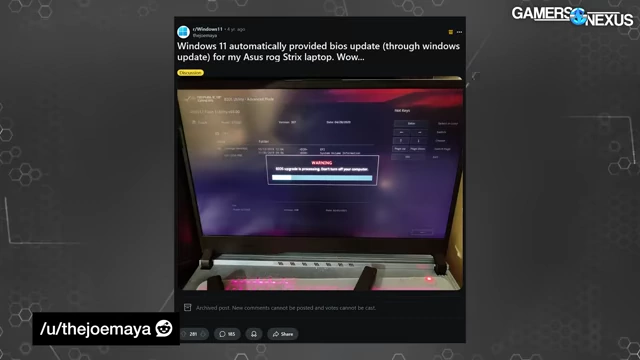 Windows 11自动更新BIOS导致的问题