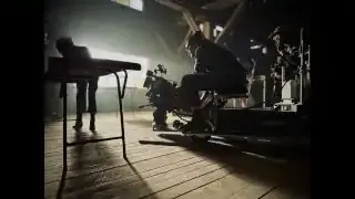 Behind the scenes of the juke joint musical sequence, showing camera setup and lighting