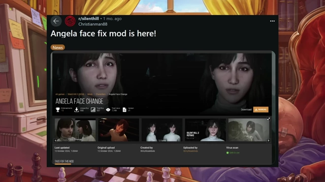 《寂静岭2重制版》中Angela的“面部修复”Mod。