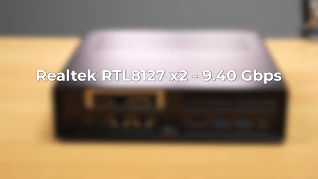Text overlay indicating Realtek RTL8127 x2 providing 9.40 Gbps networking speeds