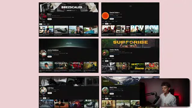 A collection of YouTube channel screenshots showcasing diverse content packaging and branding styles for inspiration.