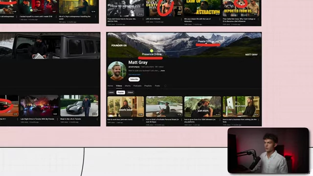 A YouTube channel banner with the slogan "Peace Offline, Presence Online," indicating a brand's core message.