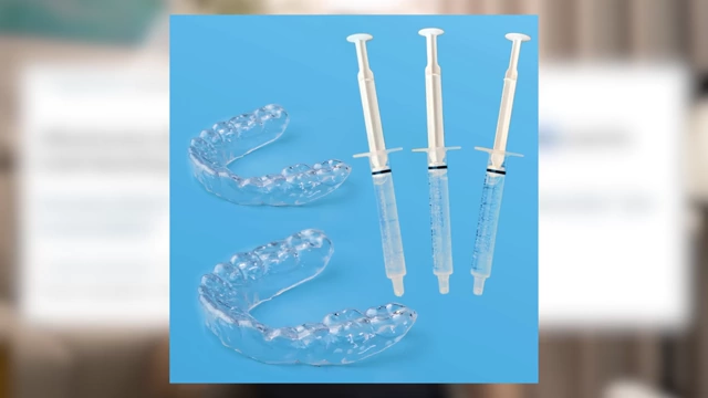 Custom dental trays and syringes of whitening gel