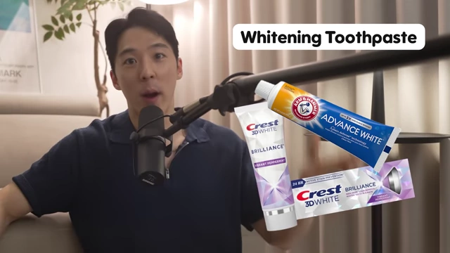Examples of whitening toothpaste products