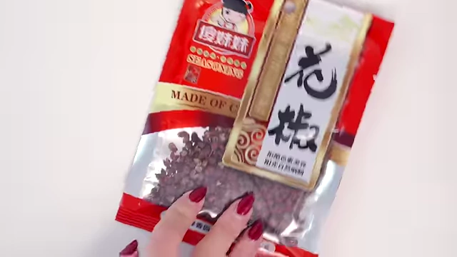 A packet of Sichuan peppercorns.