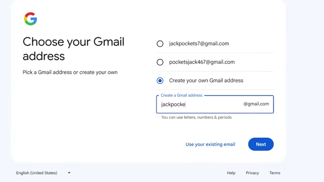 Creating a new email address to protect privacy