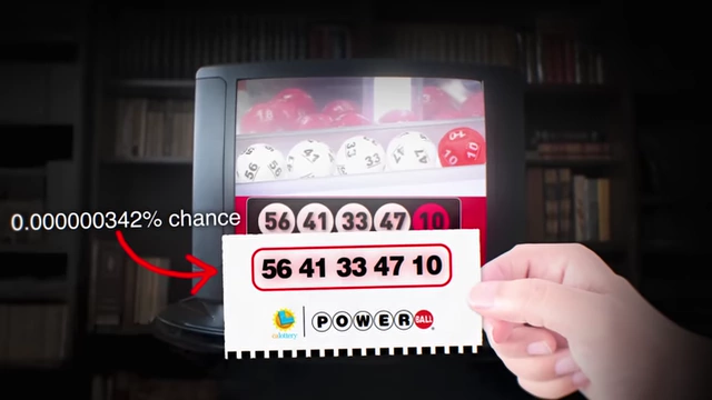 The extremely low probability of winning the lottery