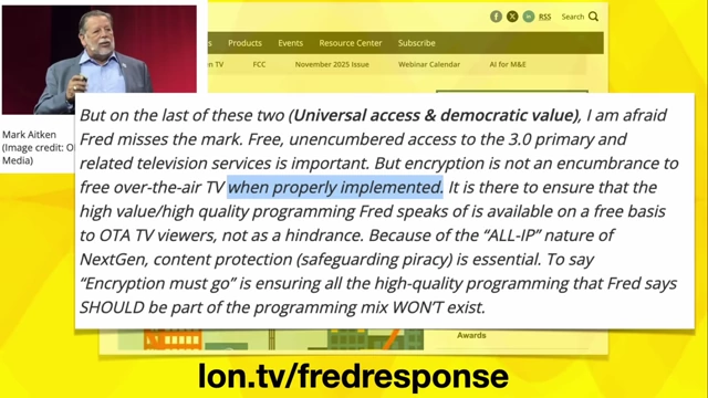 Mark Aken对Fred Baumgartner的批评进行回应的截图