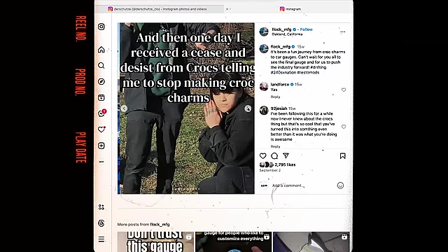 A creative carousel post telling a story with text overlays.