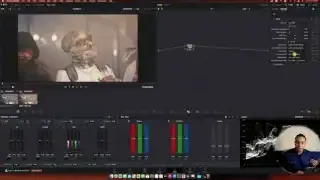 DaVinci Resolve UI showing DCTR tone scale presets like High Contrast and Low Contrast