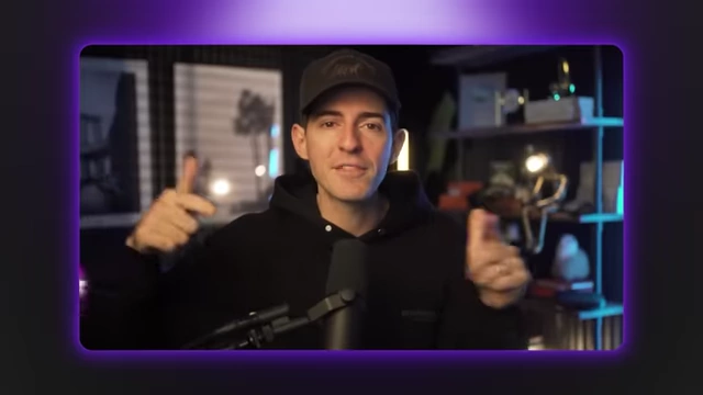 The speaker gesturing, framed as a video, illustrating the concept of A/B testing calls to action within long-form content