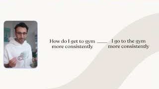 How do I get to gym more consistently vs. I go to the gym more consistently