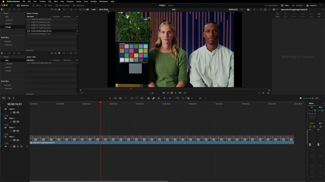 DaVinci Resolve UI with hidden page navigation for more screen real estate