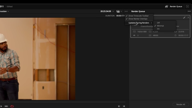 Deliver page viewer options for updates during renders