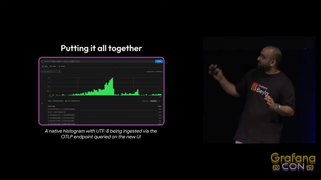 Native Histogram with UTF-8 and OTLP on New UI