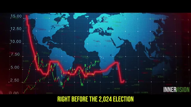 A red line graph on a world map background illustrating interest rate trends