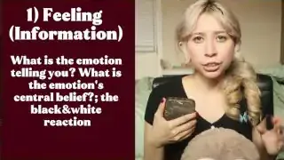 The first step in emotional regulation is Feeling: identifying the information the emotion is giving you, its central belief, and the black and white reaction