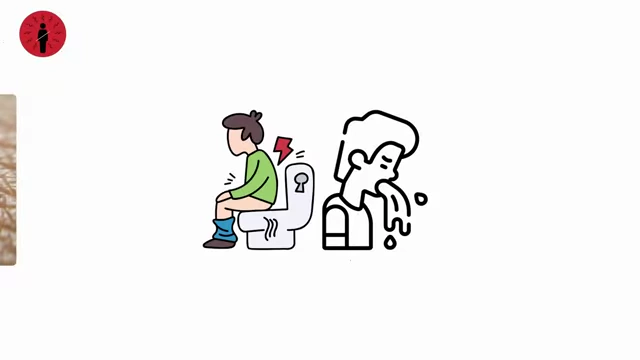 Icons depicting severe diarrhea and vomiting