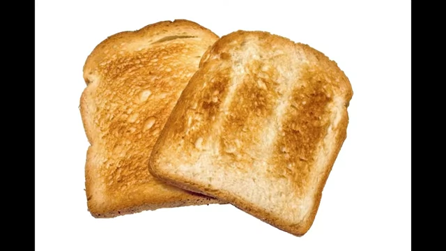 Two slices of toasted bread, part of the BRAT diet.