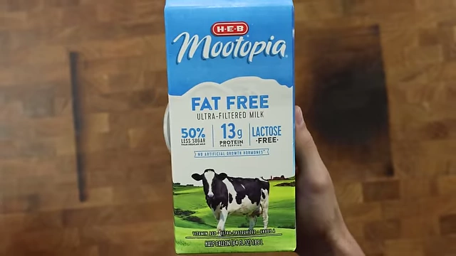 Highlighting 2% and fat-free milk options to create 1% high-protein milk.