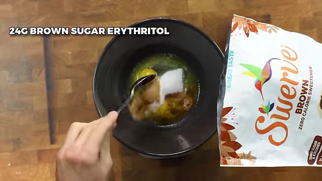Adding 24g of brown sugar erythritol.