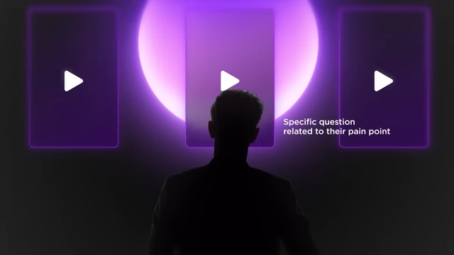 A visual depicting a viewer captivated by a specific question related to their pain point, indicating higher curiosity and sustained attention.
