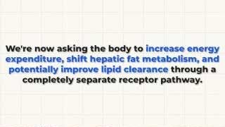 Adding a microdose of Retatrutide layers in glucagon agonism, increasing energy expenditure, shifting hepatic fat metabolism, and improving lipid clearance.