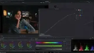 Custom S-curve applied to the Y channel for contrast adjustment in DaVinci Resolve.
