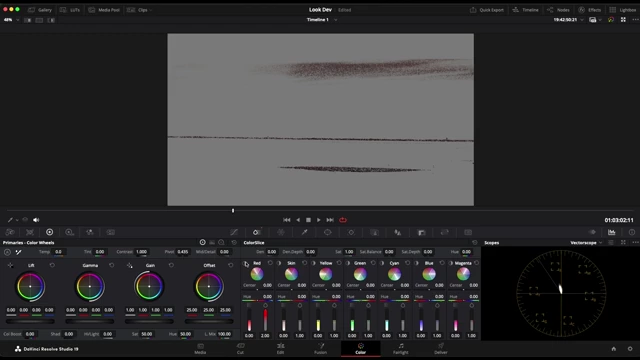 Visualizing the affected areas for red channel adjustments