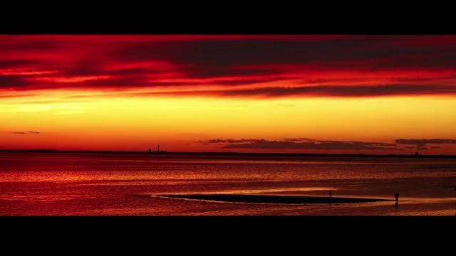 Original highly saturated sunset footage used for demonstration