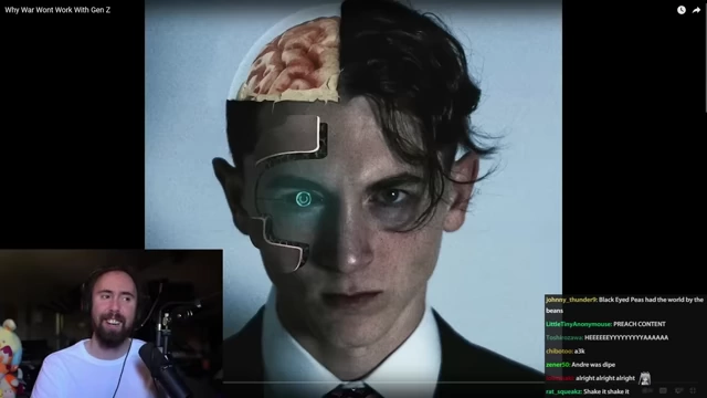 Visual metaphor of half human brain, half machine, symbolizing Gen Z's unique mindset