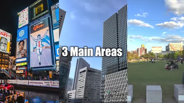 Overview of Namba, Umeda, and Tennoji Areas