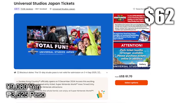 Universal Studios Japan Ticket Price