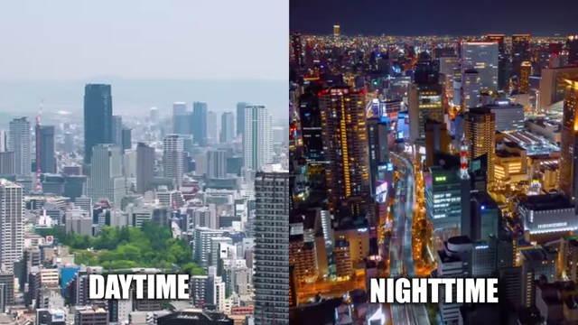 Daytime vs. Nighttime City Views from Observatories