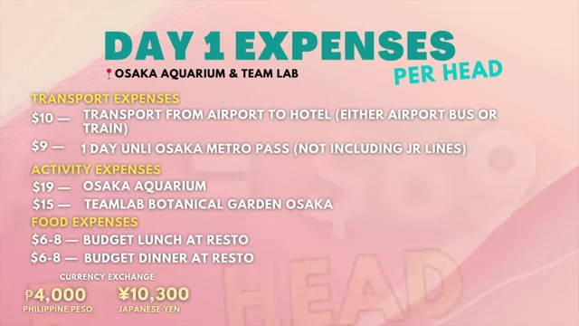 Day 2 Expenses Breakdown