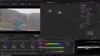 Color Space Transform node converting Sony S-Log to DaVinci Wide Gamut Intermediate, a common first step in a node-based workflow.