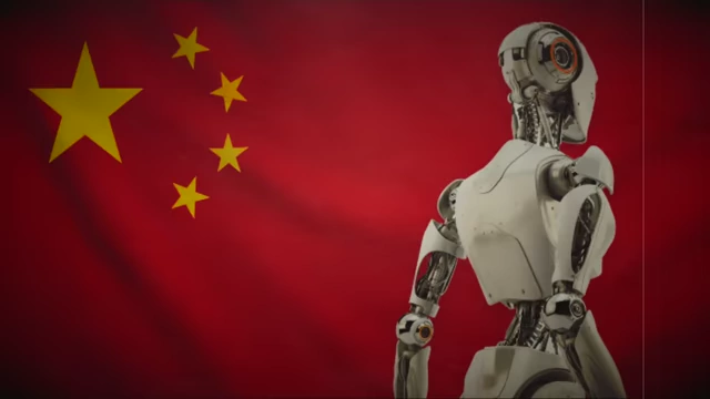 Visual representation of China's focus on AI and robotics for intelligence gathering