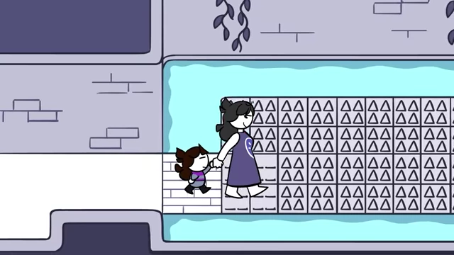 Jaiden being guided by her mother.