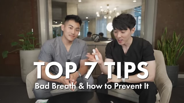 Two dentists introducing the top 7 tips for preventing bad breath