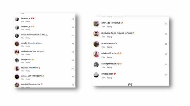 Examples of generic comments on old Instagram posts