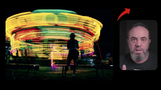 Creative motion blur achieved with a slow shutter speed