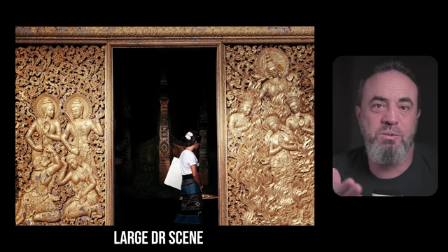 An example of a large dynamic range scene where the 18% gray principle might struggle