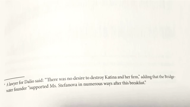 An example of a footnote from Dalio's lawyers defending his actions