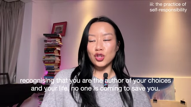 Definition of self-responsibility: recognizing that you are the author of your choices and your life, as no one is coming to save you