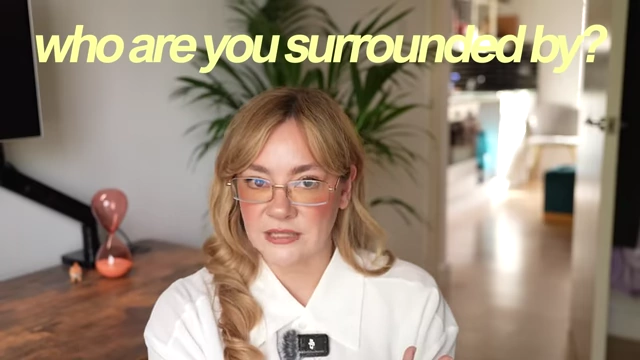 Text overlay reading "who are you surrounded by?".
