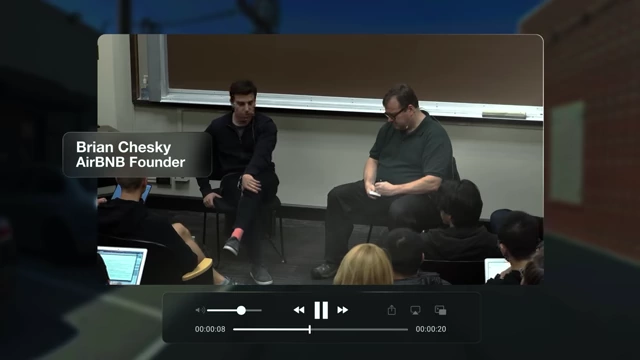 Airbnb co-founder Brian Chesky explaining how they manually photographed early listings.