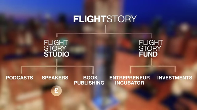 Flight Story's organizational chart, showing its studio, fund, and various entrepreneurial ventures.